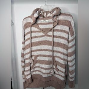 Madewell Striped Hoodie Sweater